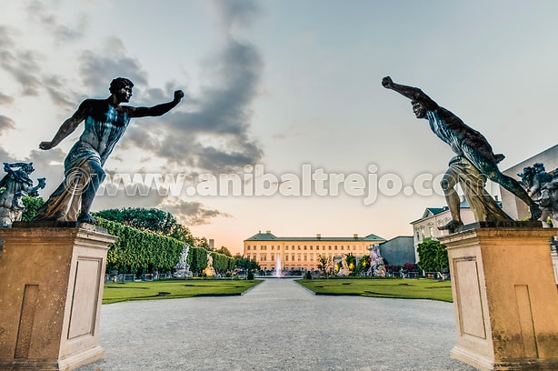 Baroque Mirabell Garden (Mirabellgarten) located at Salzburg, Austria (Anibal Trejo)