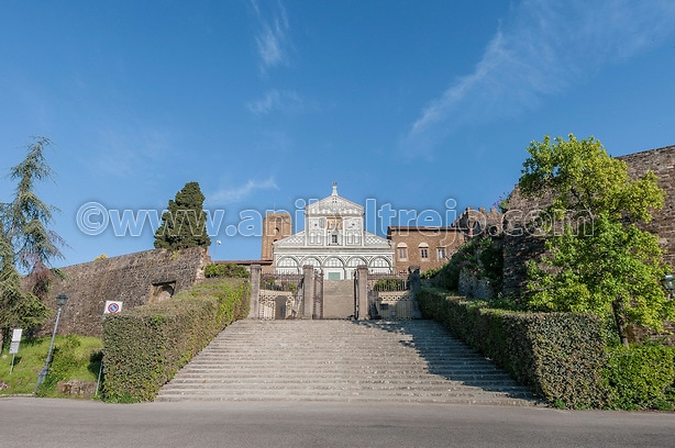 San Miniato al Monte basilica in Florence, Italy.