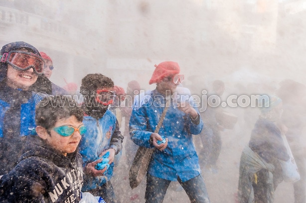 Flour War in Berga, Spain