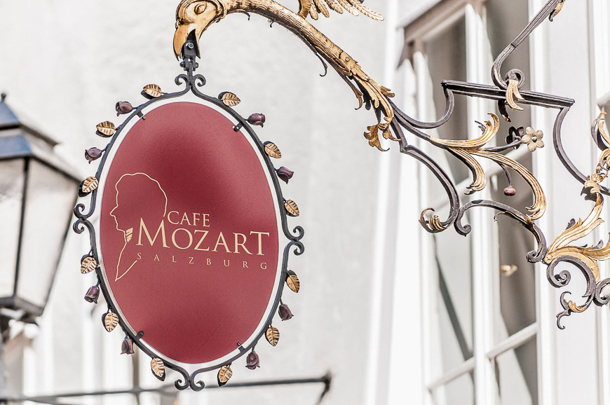 Getreidegasse shopping street in the Old-Town of Salzburg, Austria