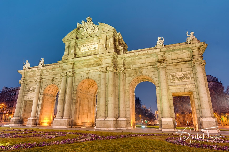 Puerta de Alcala located at Madrid, Spain