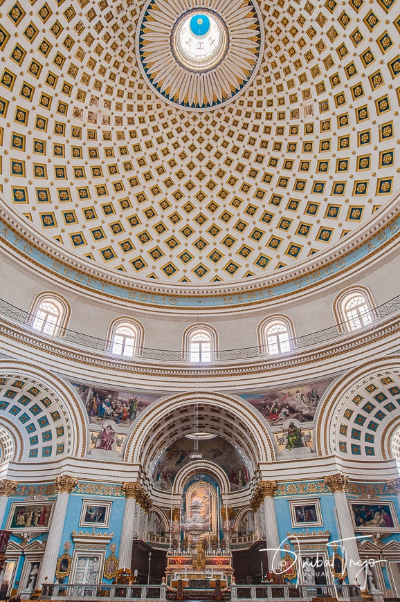 Church of the Assumption of Our Lady, known as the Rotunda of Mosta or Rotunda of St Marija Assunta or simply The Mosta Dome, Malta