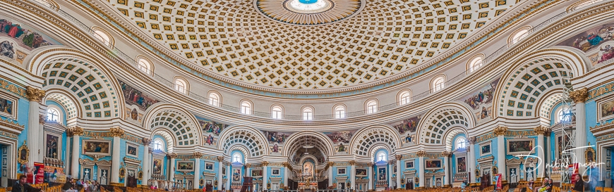 Church of the Assumption of Our Lady, known as the Rotunda of Mosta or Rotunda of St Marija Assunta or simply The Mosta Dome, Malta