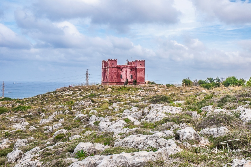 St. Agatha's Tower or Red Tower near Ghadira, Malta