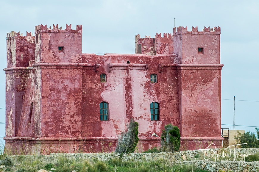 St. Agatha's Tower or Red Tower near Ghadira, Malta
