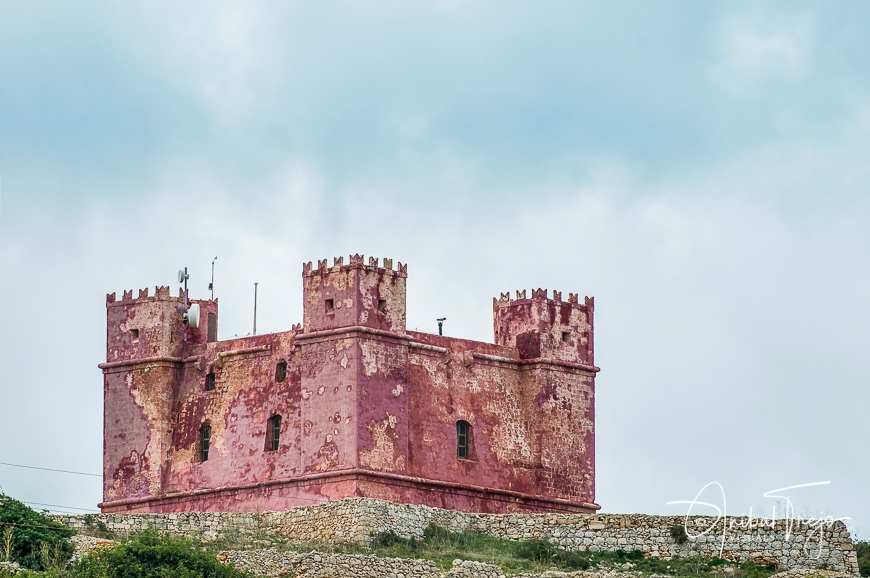 St. Agatha's Tower or Red Tower near Ghadira, Malta