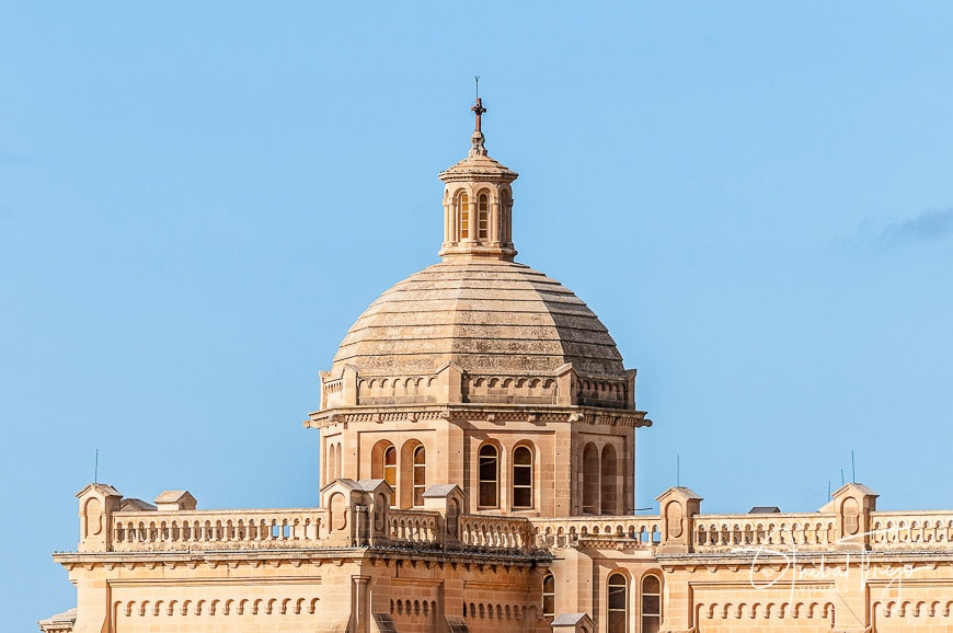 The National Shrine of the Blessed Virgin of Ta' Pinu, parish church and minor basilica located near Gharb on the island of Gozo, Malta