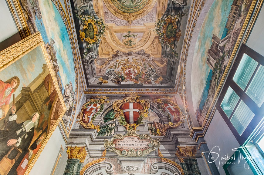 The Grandmaster's Palace which houses the Office of the President of Malta and the House of Representatives in Valletta, Malta.