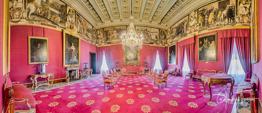 The Grandmaster's Palace which houses the Office of the President of Malta and the House of Representatives in Valletta, Malta