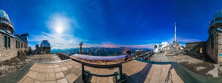 Night at Pic du Midi, France